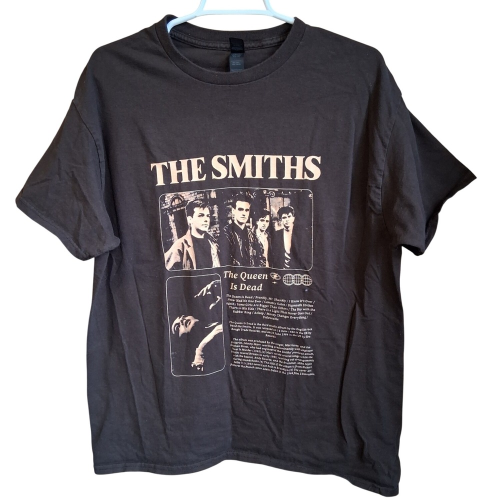 The Smiths Brown SS Graphic Tshirt Gildan Large Modern Music Band 90's Album EUC